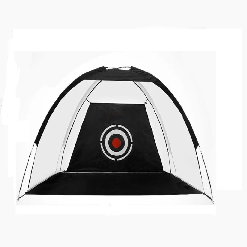 XC LOHAS Waterproof Foldable Golf Hitting Cage - Indoor and Outdoor Training Aid with Practice Mats and Grassland Pad Set (1M & 2M)