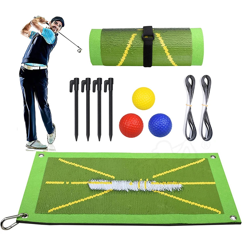 Swing Path Analyzer Golf Training Mat for Enhanced Batting and Swing Detection