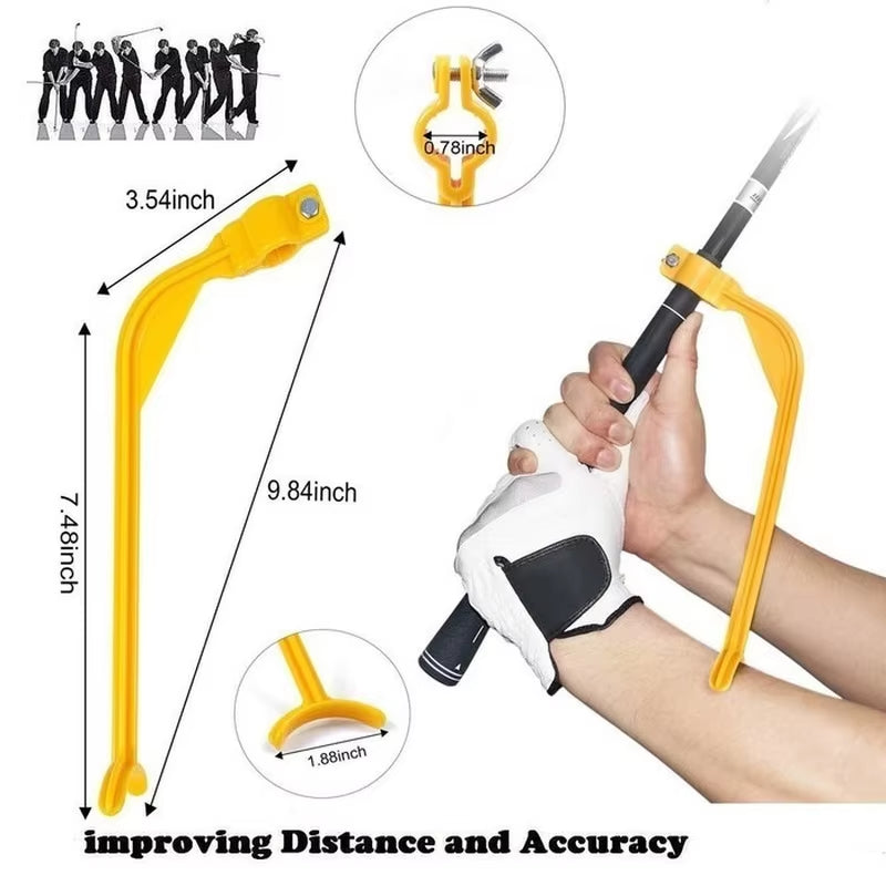 4-Piece Golf Swing Training Aid Set: Arm Band Trainer, Impact Ball, Inflator, and Posture Correction Tool for Beginners