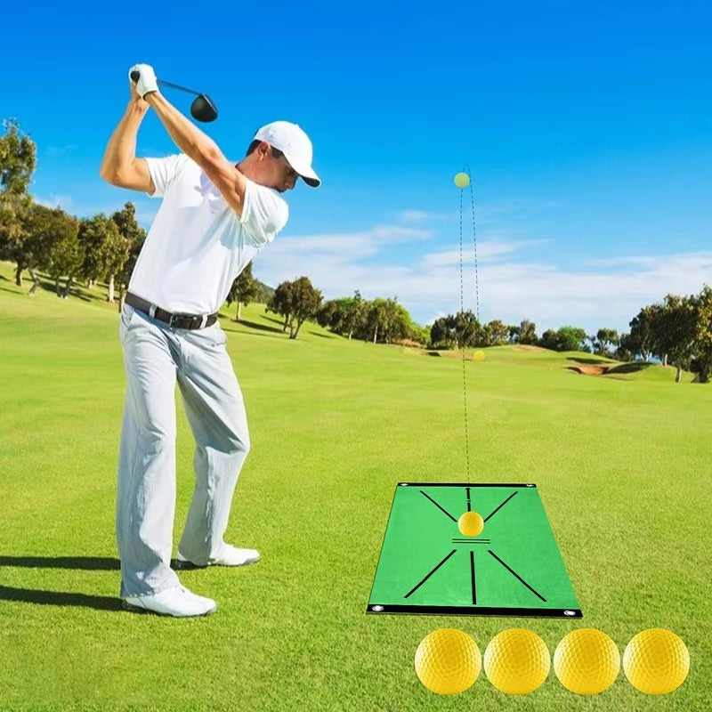 Indoor Outdoor Mini Golf Hitting Mats Practice Training Aid Rug Portable Artificial Turf Grass Mat for Swing Detection Batting