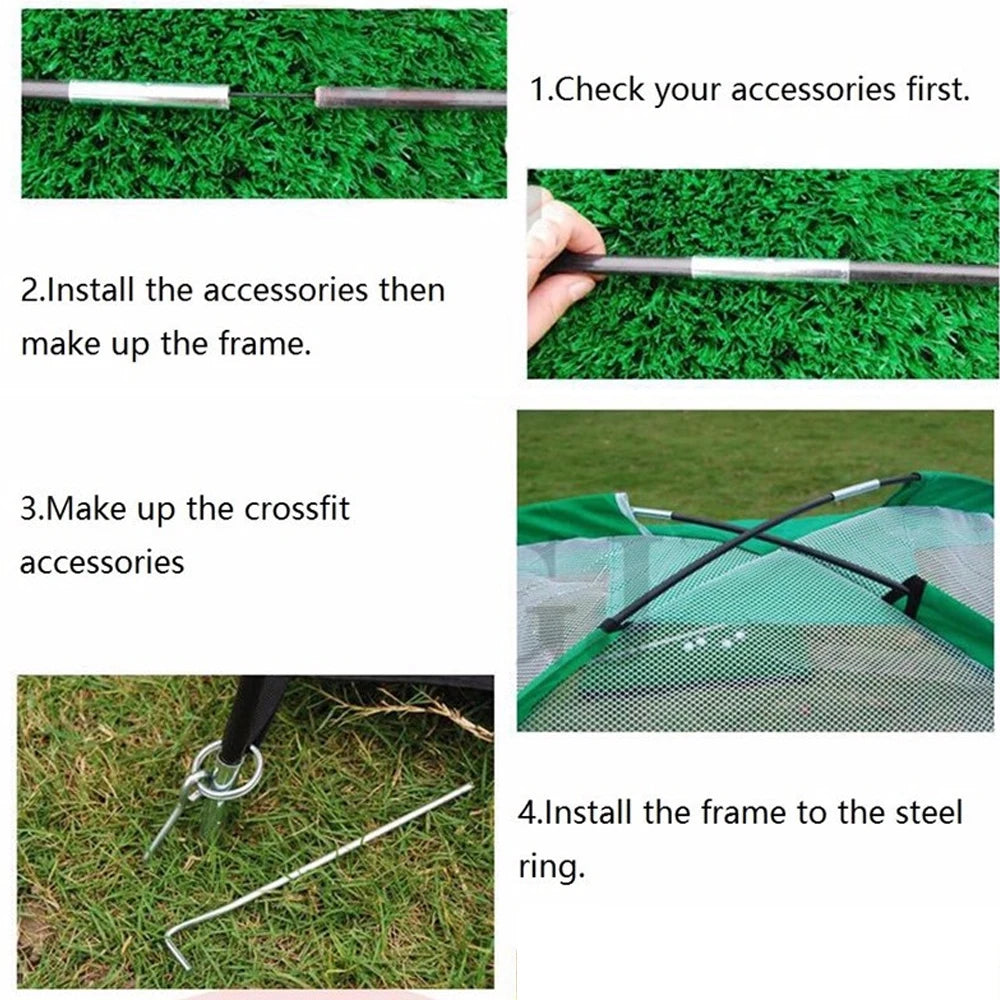 2M Black Golf Nets for Backyard Golf Practice Net Golf Hitting Net Training Aids with Target Cloth and Carrying Bag