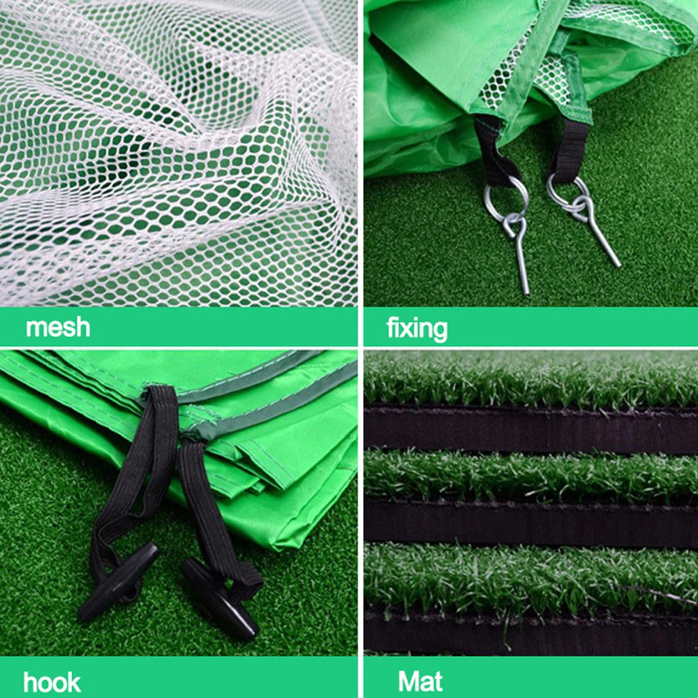 2M Black Golf Nets for Backyard Golf Practice Net Golf Hitting Net Training Aids with Target Cloth and Carrying Bag