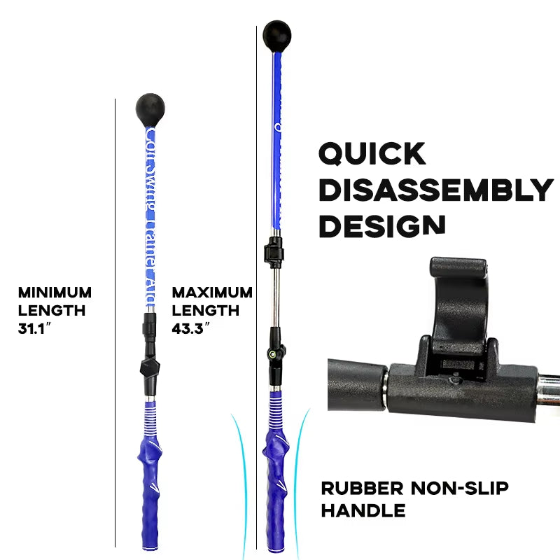 Golf Swing Training Aid: Posture Correction and Technique Improvement Tool for Hinge, Forearm Rotation, and Shoulder Turn - Lightweight Design