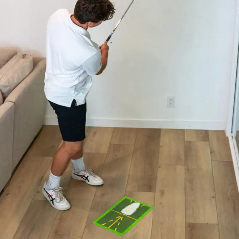 Golf Swing Trajectory Training Mat Indoor Golf Swing Practice Mat Golf Training Mat Orientation Sensing Pad Swing Practice Pads