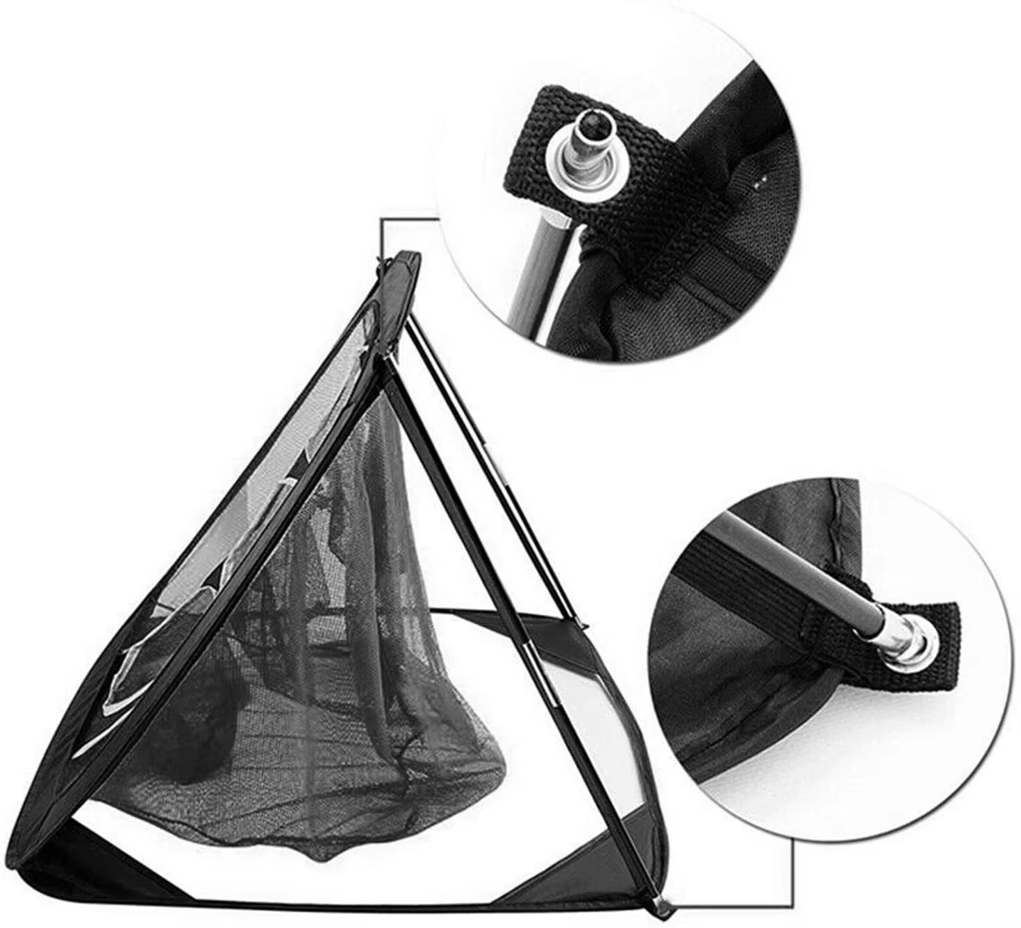 Detachable Pop-Up Golf Net for Indoor and Outdoor Practice - Pitching, Hitting, and Chipping Training Aid