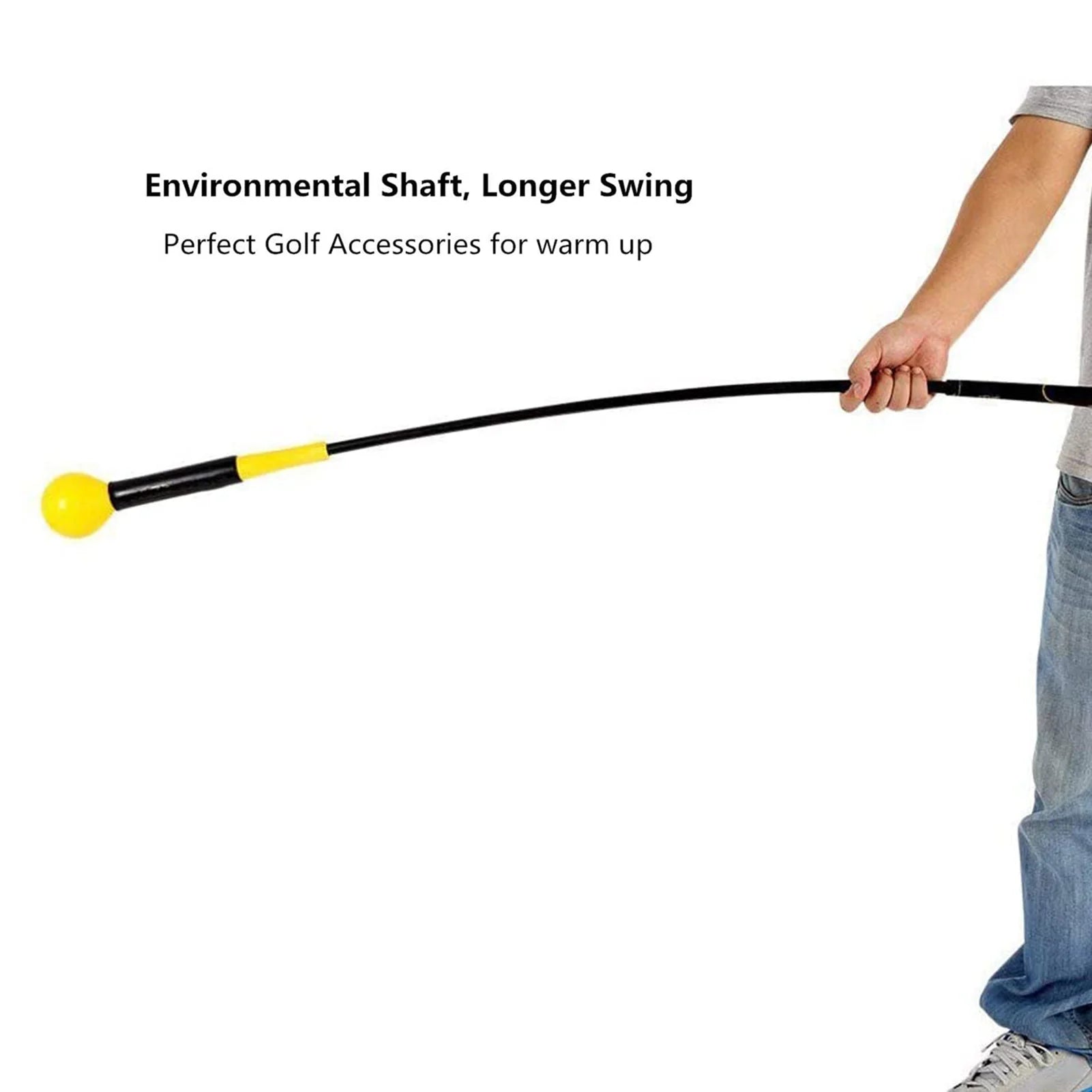 Professional Golf Swing Training Aid - Adjustable Practice Rod and Warm-Up Stick (40/48 Inches) for Enhanced Performance