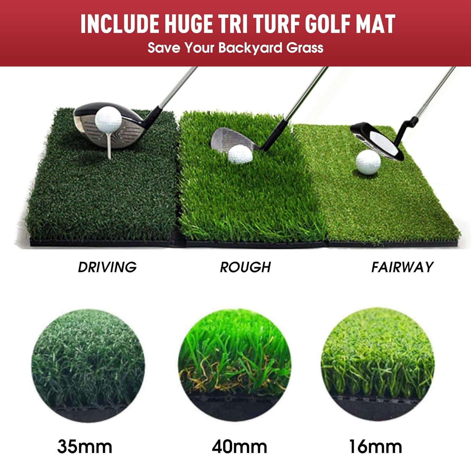 Professional title: "Heavy Duty Golf Practice Net with Chipping Target and Carry Bag - Ideal for Indoor and Outdoor Use"