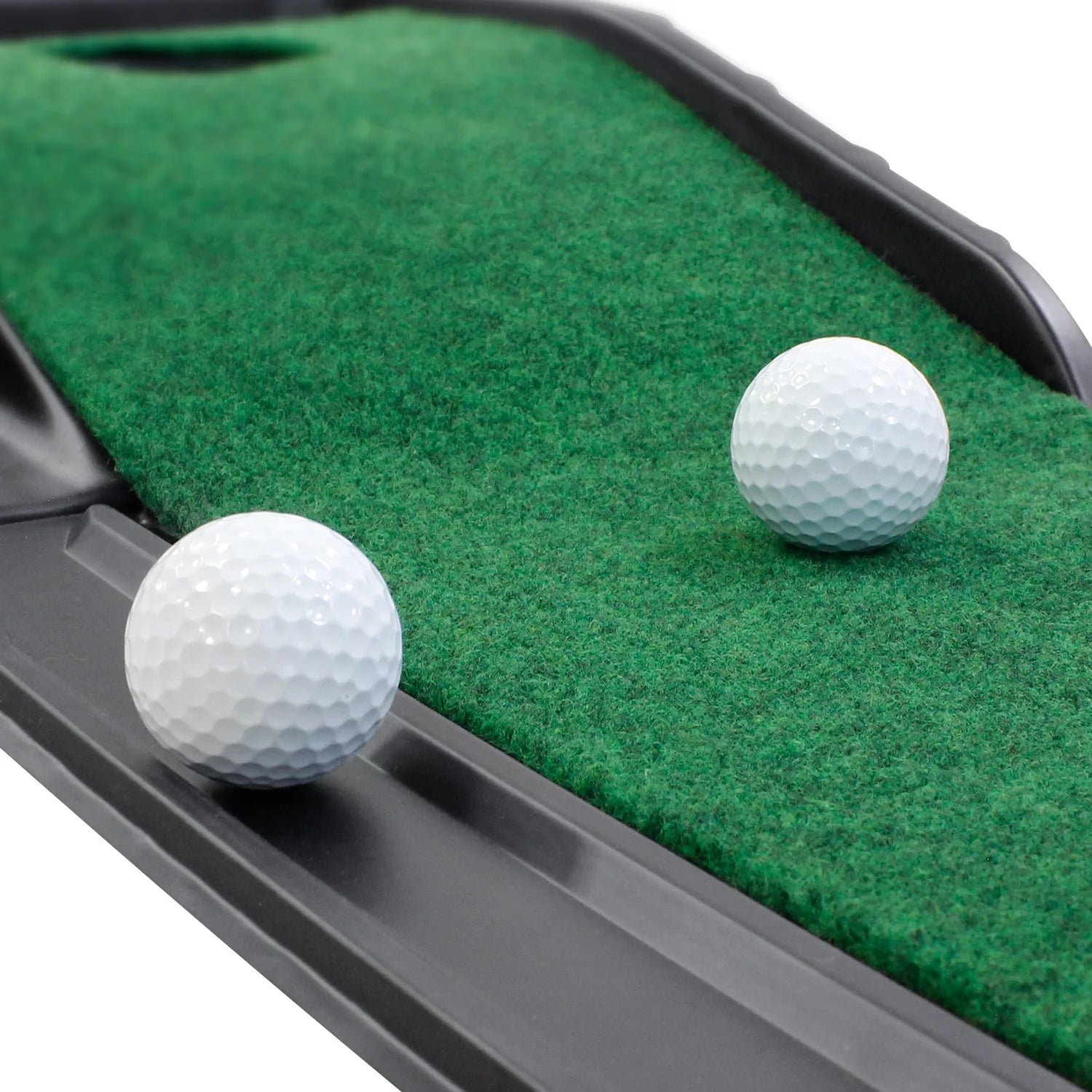 Professional Golf Putting Green - 7.33FT x 1FT Indoor/Outdoor Putting Trainer with Automatic Ball Return for Home and Office Use