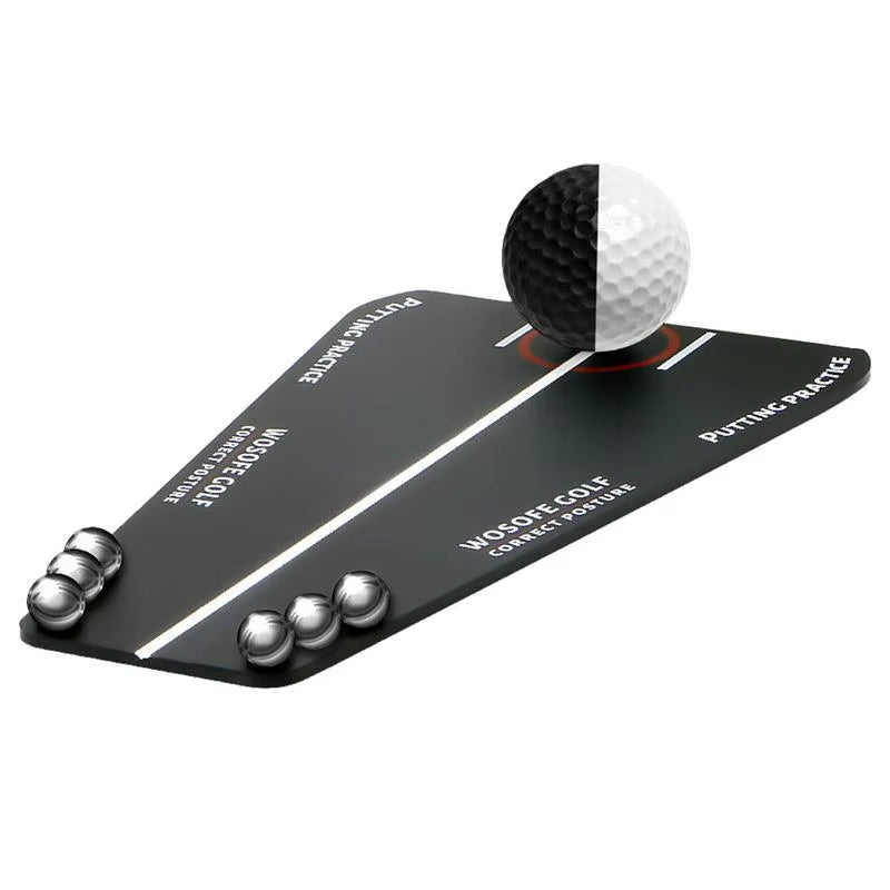 Professional Golf Putting Track Board - Putter Trajectory Balancer for Enhanced Training and Practice