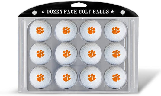 NCAA Dozen Regulation Size Golf Balls, 12 Pack, Full Color Durable Team Imprint