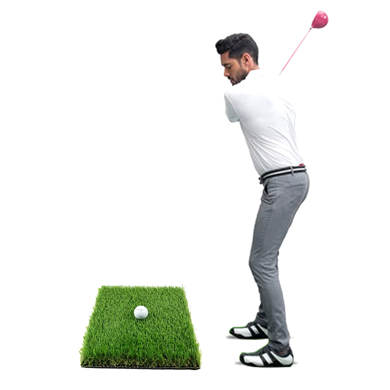 Professional Golf Hitting Mats for Indoor and Outdoor Use - SBR Mats for Driving Range Practice and Backyard Applications (Long/Short Grass)