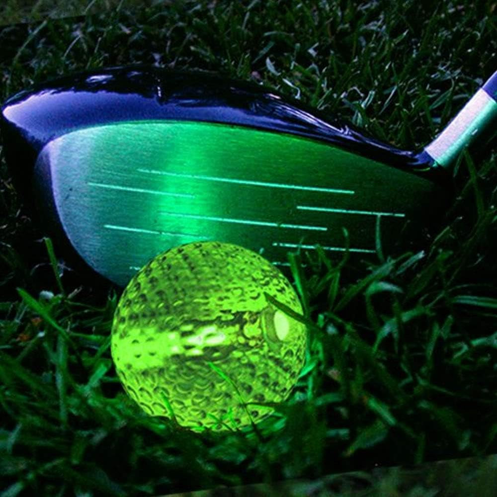 "Illuminate Your Game: Set of 20 Glow Golf Balls with Glow Stick Inserts - Perfect for Nighttime Fun!"