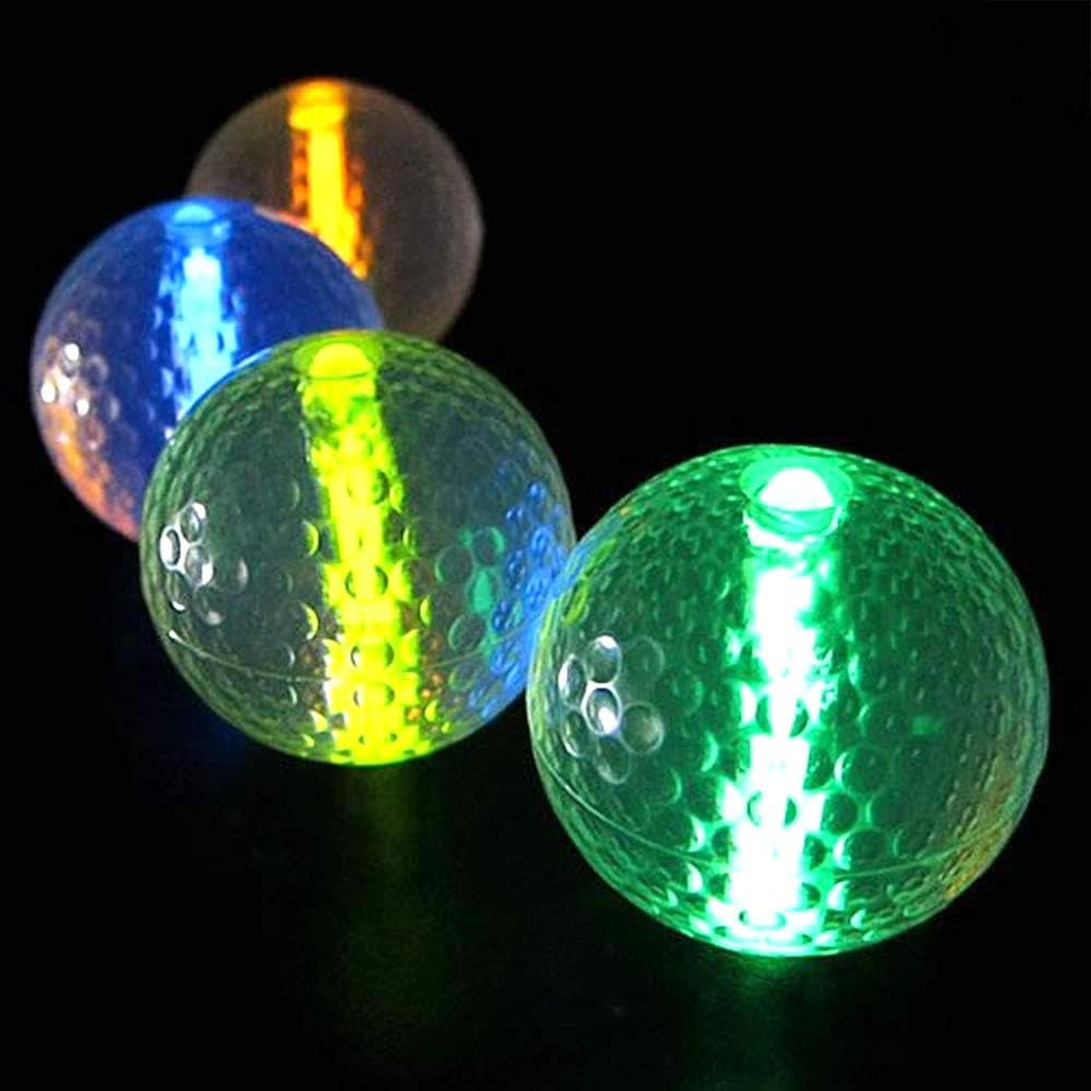 "Illuminate Your Game: Set of 20 Glow Golf Balls with Glow Stick Inserts - Perfect for Nighttime Fun!"