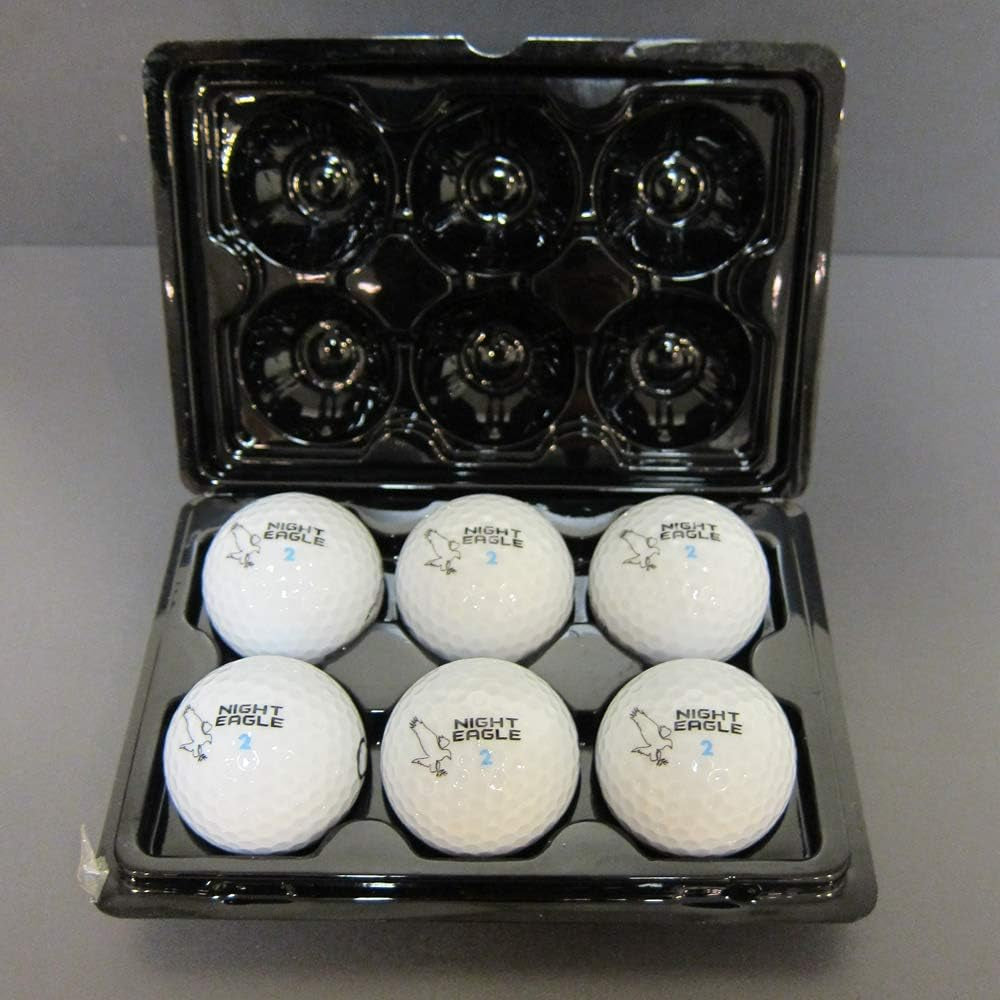 Light up LED Golf Balls - 6 Ball Pack (Red)