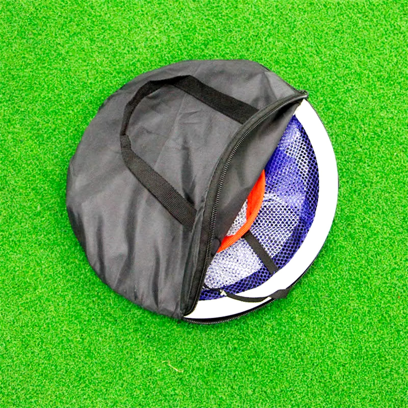 Professional Golf Chipping Net and Swing Trainer - Indoor/Outdoor Practice Cage with 18 Soft Balls