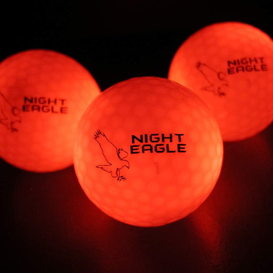 Light up LED Golf Balls - 6 Ball Pack (Red)