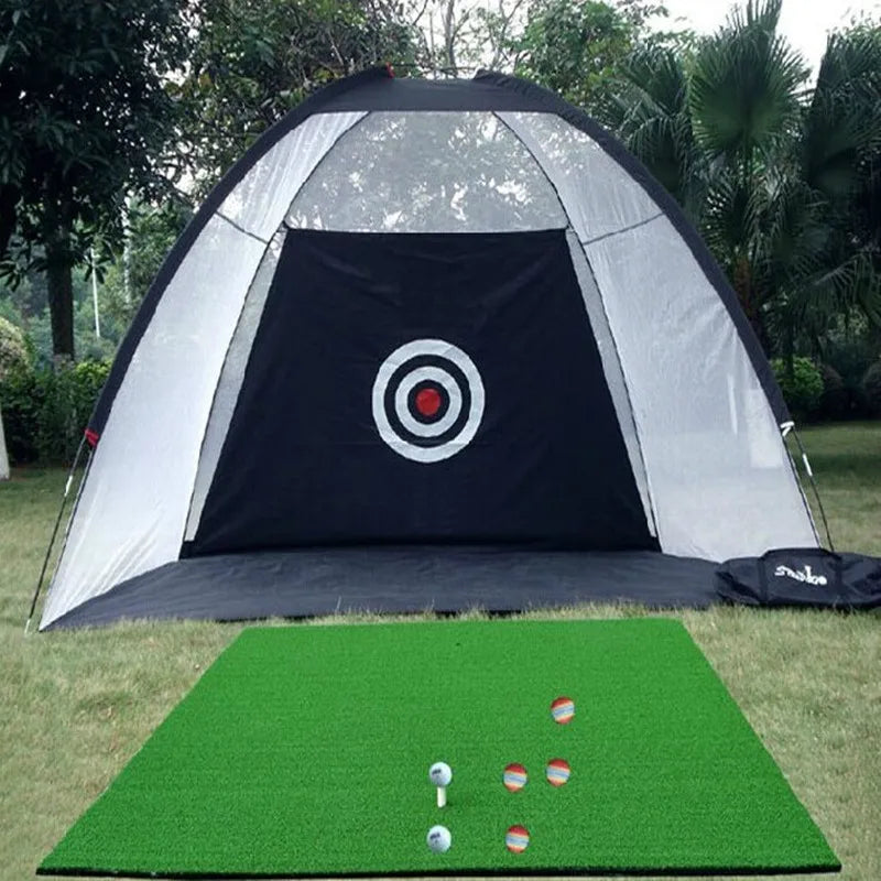 Portable Golf Practice Net - Indoor and Outdoor Training Equipment for Garden Use