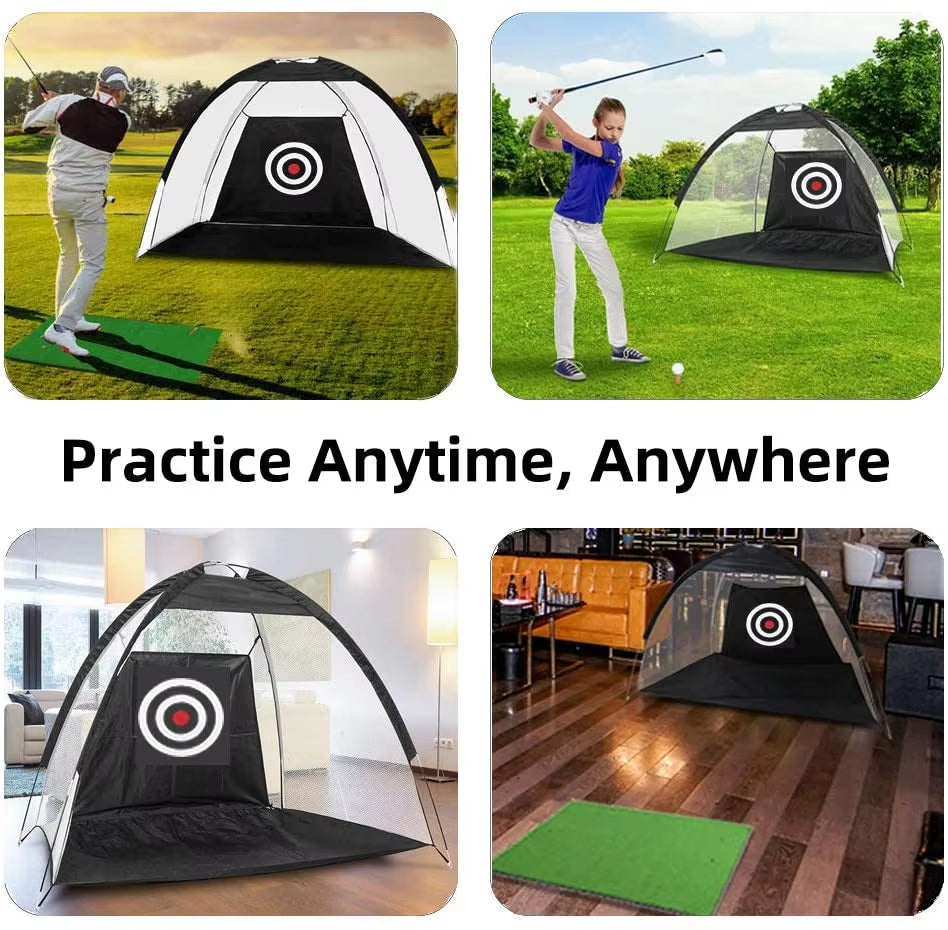 Detachable Sports Practice Golf Net - 2M & 3M Pop-Up Hitting Cage for Batting and Chipping - Garden Equipment with Drop Shipping Option