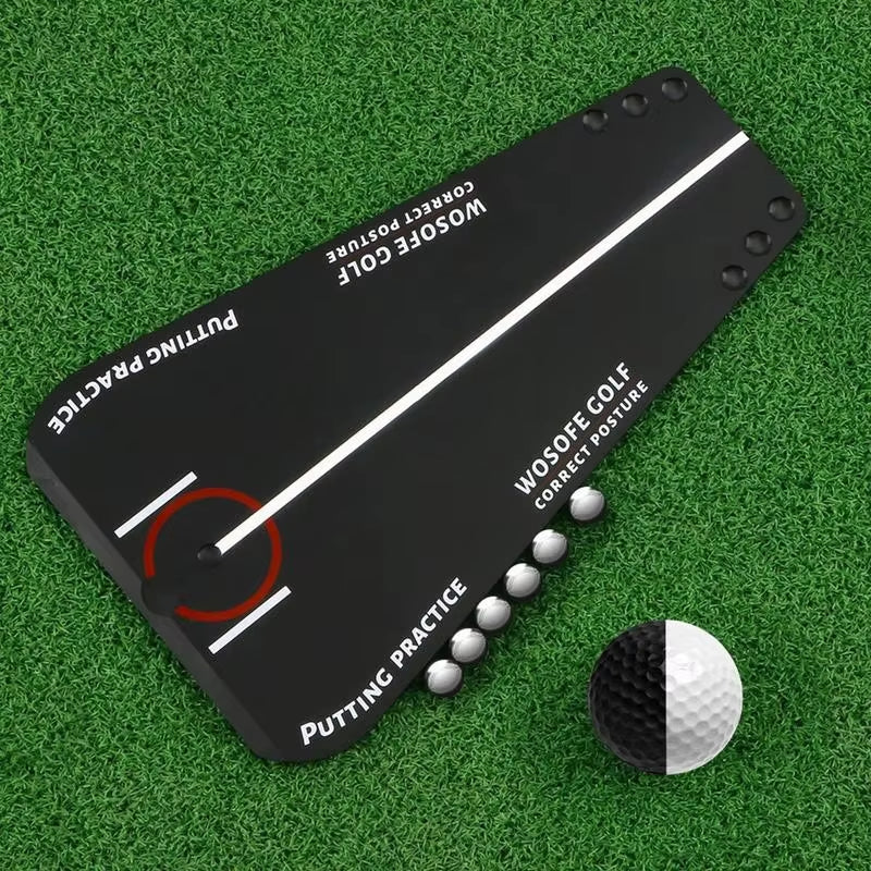 Professional Golf Putting Track Board - Putter Trajectory Balancer for Enhanced Training and Practice