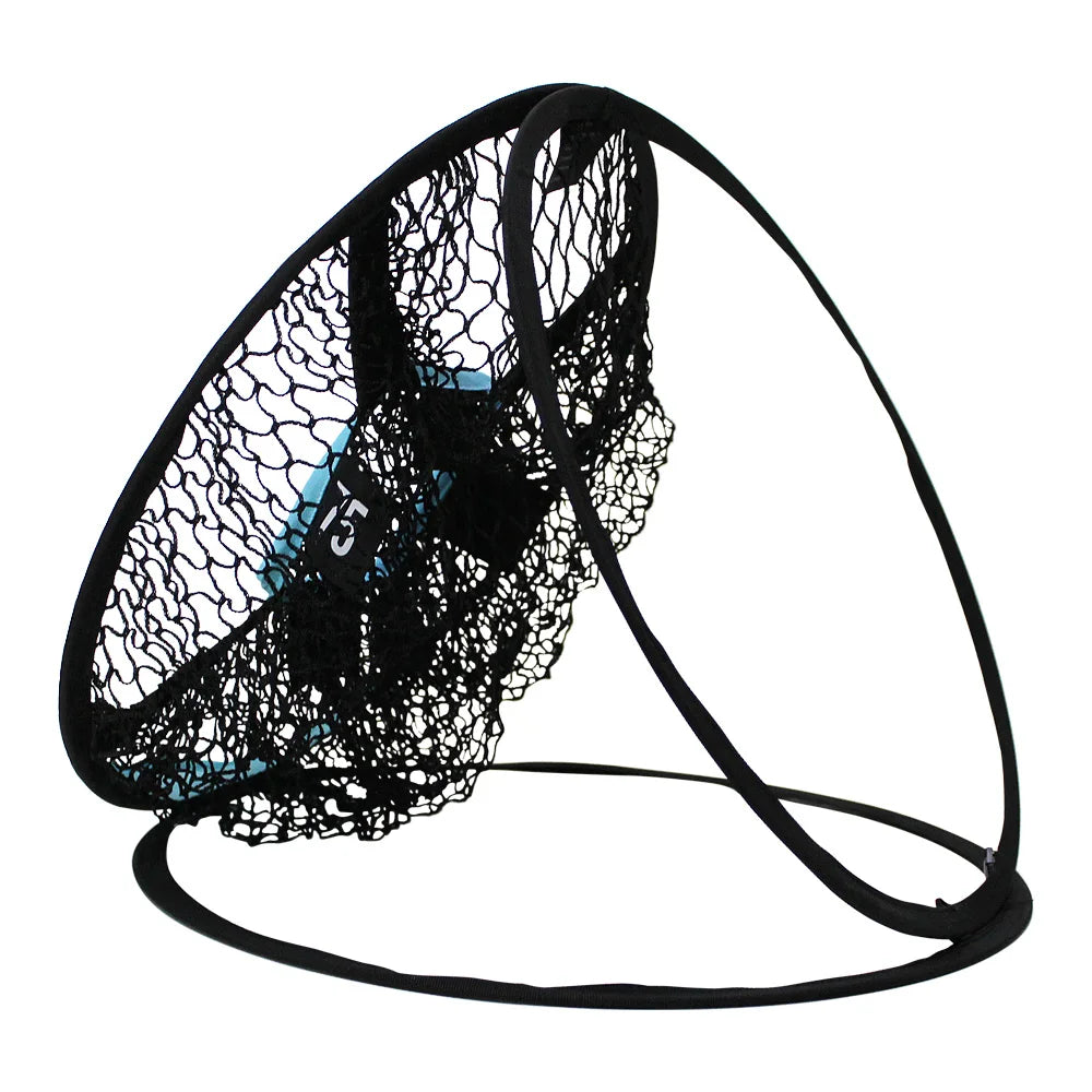 Golf Chipping Net Golf Practice Chipping Pitching Cages Mats Portable Indoor Outdoor Golf Swing Trainer