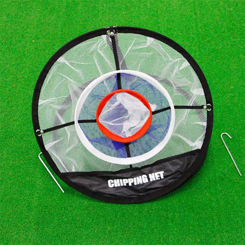 Golf Chipping Net Swing Trainer Indoor Outdoor Chipping Pitching Cages Mats Golf Practice Net Portable 18 pcs golf soft balls