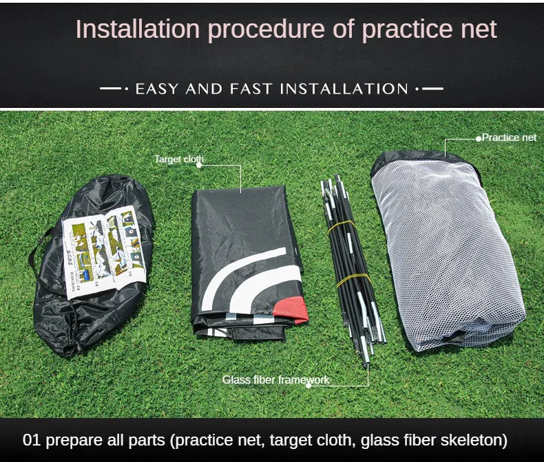 PGM 2/3m Indoor Golf Training Net Foldable Targeting Tent Cage Practice Driving Football Durable Polyester Oxford Fabric LXW013