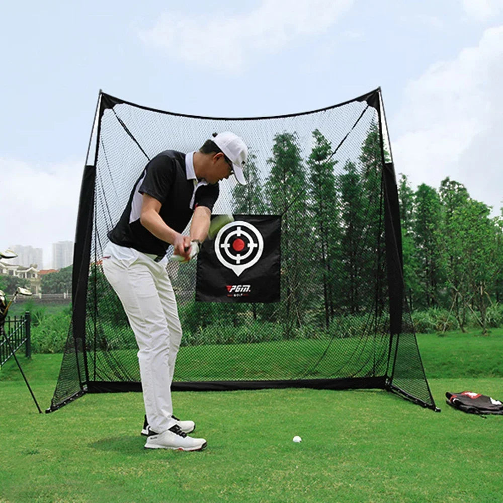 PGM Golf Practice Net,Indoor/Outdoor Golf Driving Range with Enlarged Side Protection Net,Golf Hitting Aid Nets LXW015