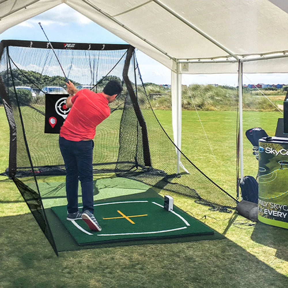 PGM-Golf Practice Hitting Net, Driving Range for Indoor and Outdoor Use, Enlarged Side Protection Net,Golf Hitting Aid Nets