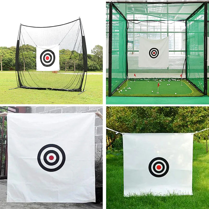 Golf Net Hitting Cage Practice Driving Net Indoor Outdoor High Impact Double Back Stop with Target Training Ball Return Net 1.5m