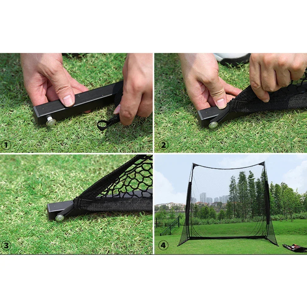 PGM Golf Practice Net,Indoor/Outdoor Golf Driving Range with Enlarged Side Protection Net,Golf Hitting Aid Nets LXW015