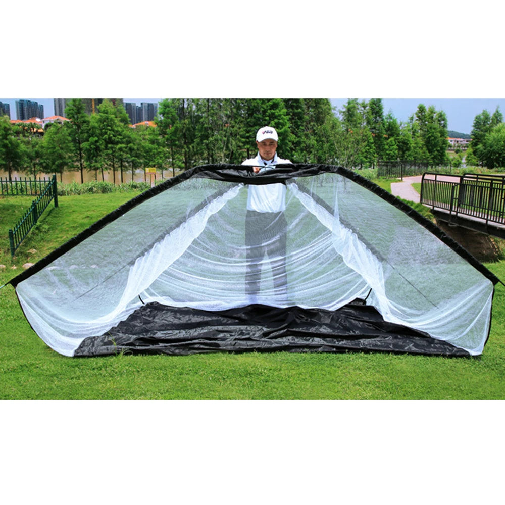 PGM Golf Hitting Practice Net , Portable Cutting Batting Strike Tent, Indoor Swing Training , Pitching Impact Cage, Target Cloth