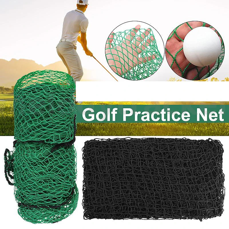 Golf Practice Net 2Mx2M / 3Mx3M Heavy Duty Impact Rope Border Sports Barrier Training Mesh Netting Golf Training Accessories 1PC