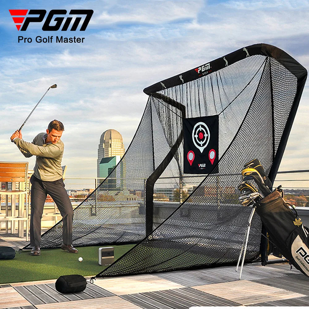 PGM-Golf Practice Hitting Net, Driving Range for Indoor and Outdoor Use, Enlarged Side Protection Net,Golf Hitting Aid Nets