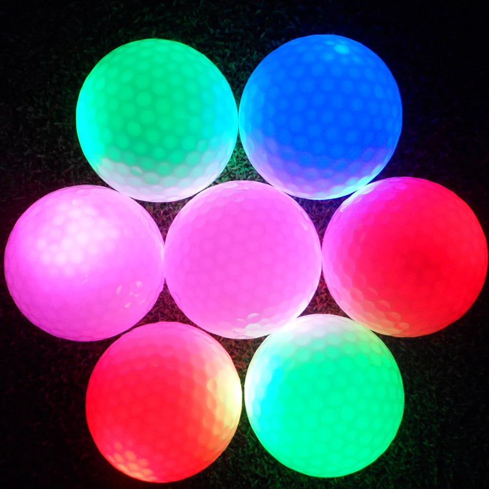 Glow in The Dark Golf Balls,LED Light up Glow Golf Ball for Night Sports,Super Bright,Colorful and Durable