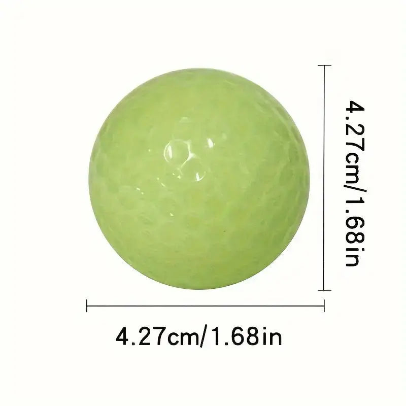 3PCS Colorful and Durable LED Light up Glow Golf Ball for Training Environmentally Friendly Night Golf Ball Fluorescent