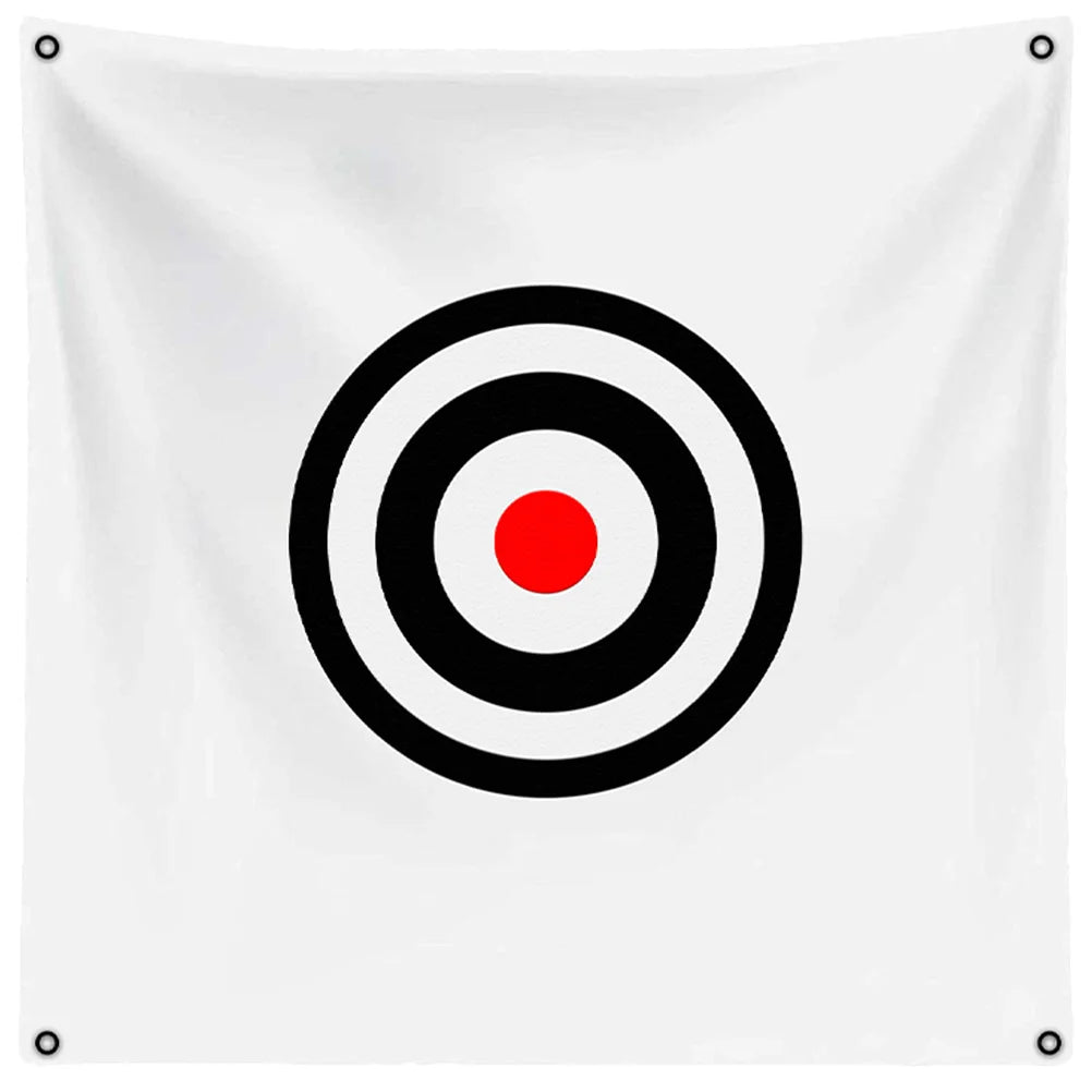 Golf Balls Target Swing Practicing Net Golfing with Mat Professional Targeting Cloth Training Group White Hitting Fabric