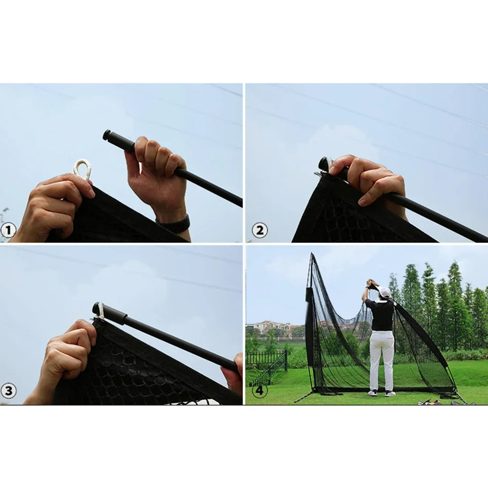 PGM Golf Practice Net,Indoor/Outdoor Golf Driving Range with Enlarged Side Protection Net,Golf Hitting Aid Nets LXW015