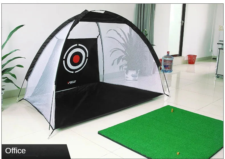 PGM 2/3m Indoor Golf Training Net Foldable Targeting Tent Cage Practice Driving Football Durable Polyester Oxford Fabric LXW013