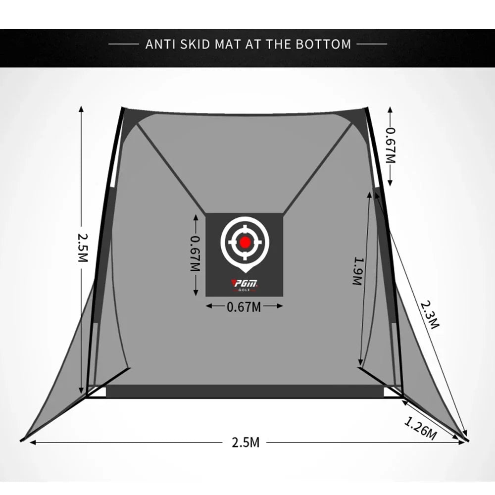 PGM Golf Practice Net,Indoor/Outdoor Golf Driving Range with Enlarged Side Protection Net,Golf Hitting Aid Nets LXW015