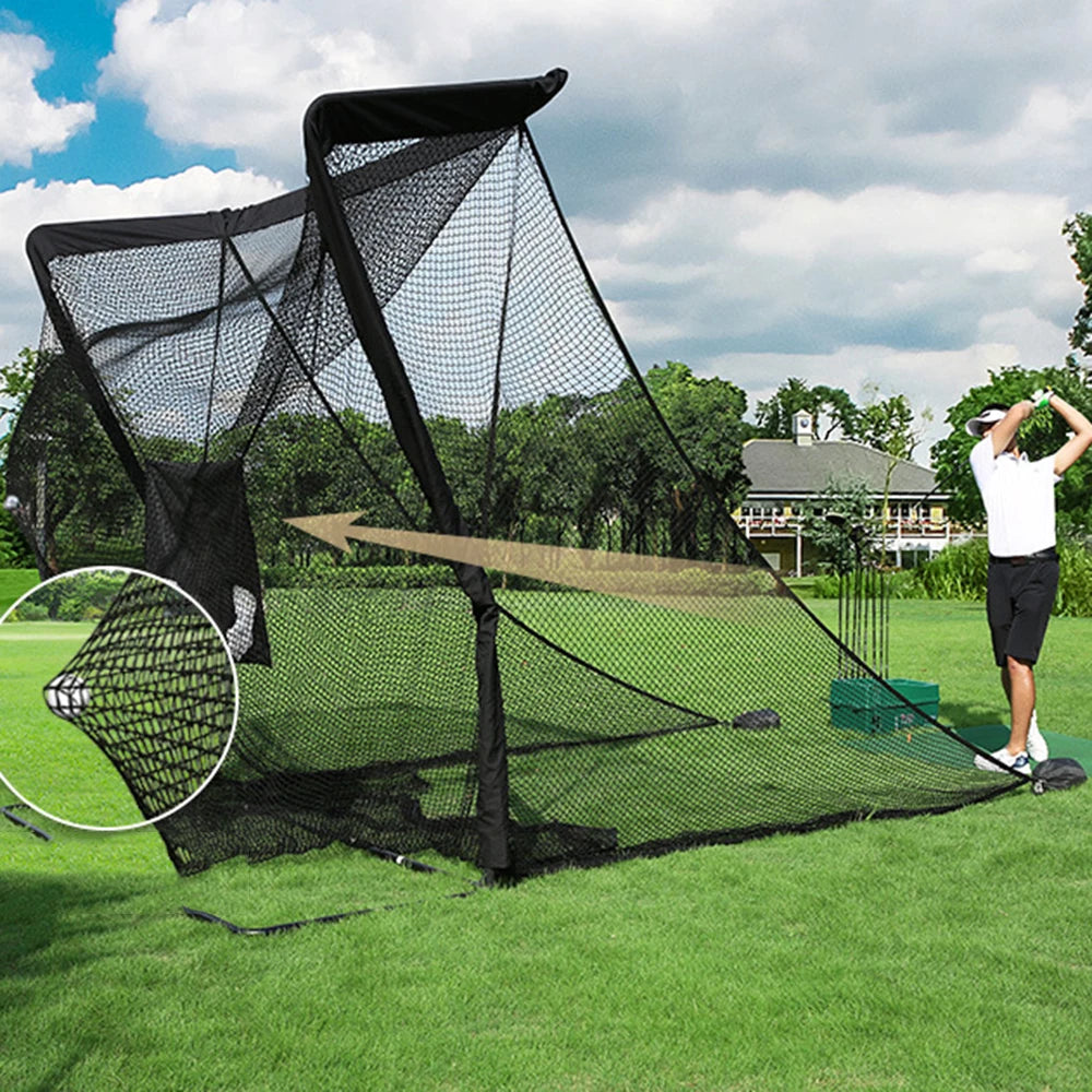 PGM-Golf Practice Hitting Net, Driving Range for Indoor and Outdoor Use, Enlarged Side Protection Net,Golf Hitting Aid Nets