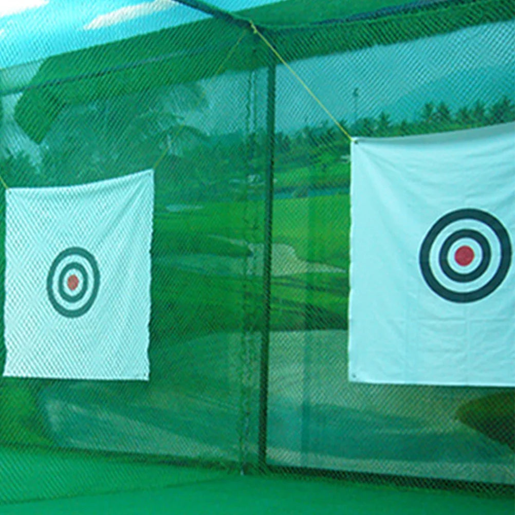 Golf Balls Target Swing Practicing Net Golfing with Mat Professional Targeting Cloth Training Group White Hitting Fabric