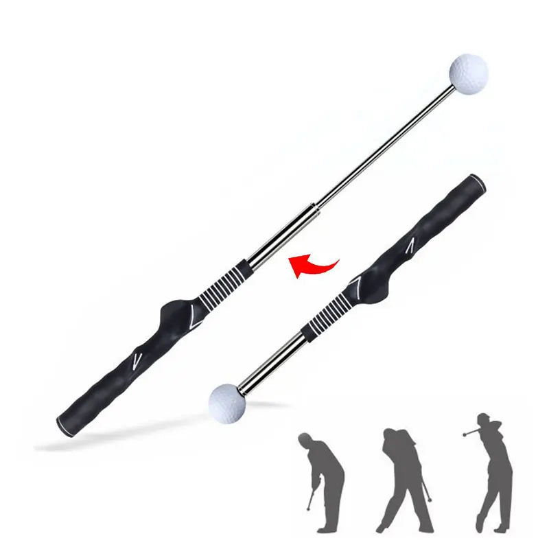 Telescopic Golf Swing Practice Stick - Professional Training Aid for Swing Mastery and Posture Correction