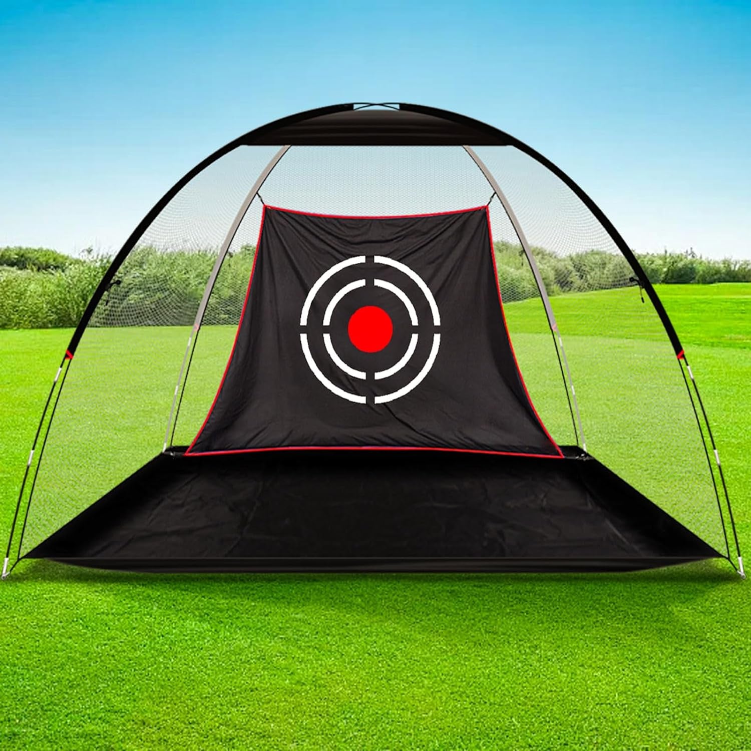 Golf Hitting Practice Nets for Backyard Driving Heavy Duty Men Real Indoor Golf Balls Hitting Pitching Driving Nets for Indoor Outdoor Garage Use Golfing Swing Training Impact Cage 12X7X6 10X7X6 FT