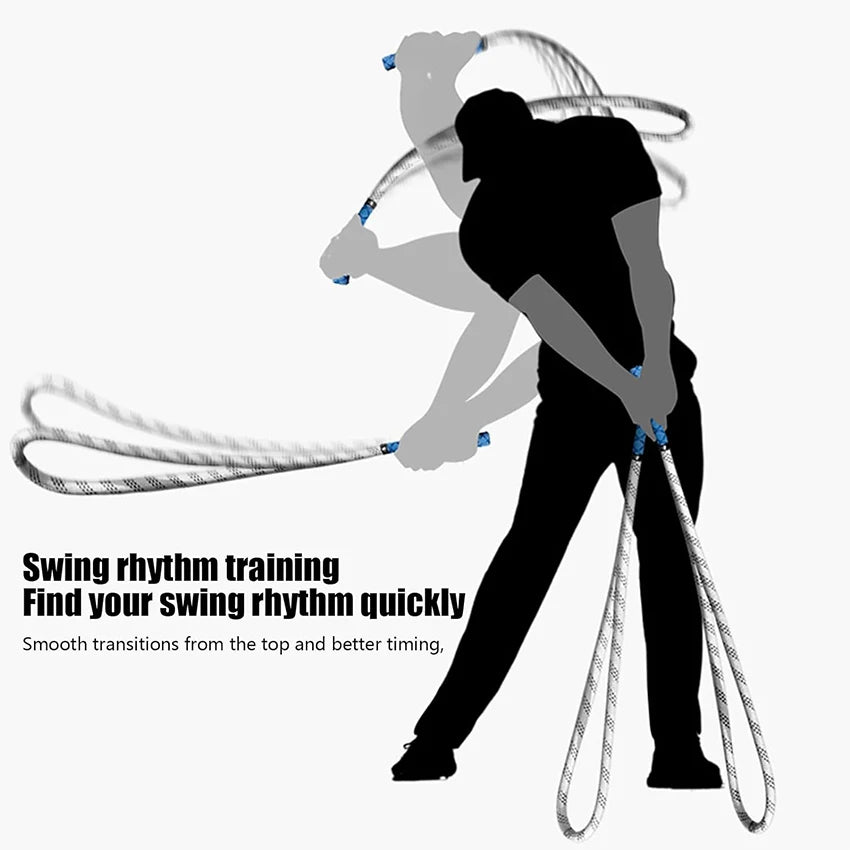 Professional Golf Swing Training Aid - Reusable Practice Rope for Beginners and Enthusiasts, Ideal Birthday Gift