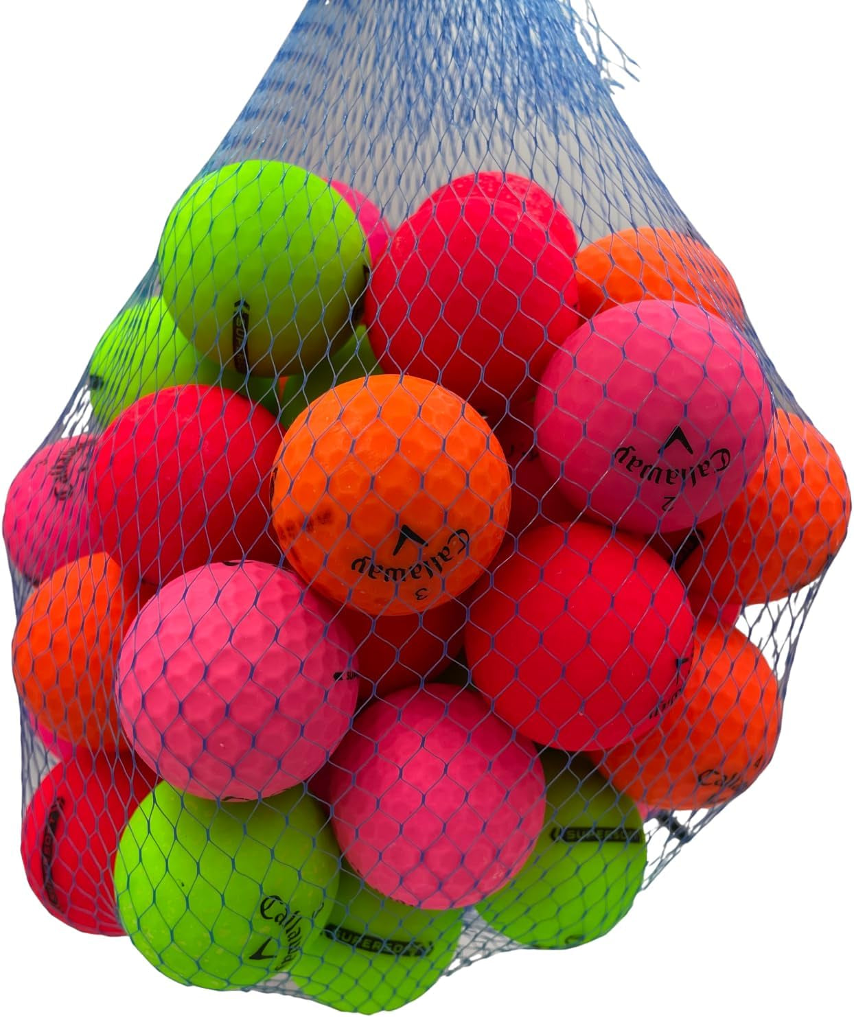 Supersoft Matte Color Mix Used Golf Balls 4A/Near Mint