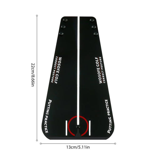 Professional Golf Putting Track Board - Putter Trajectory Balancer for Enhanced Training and Practice