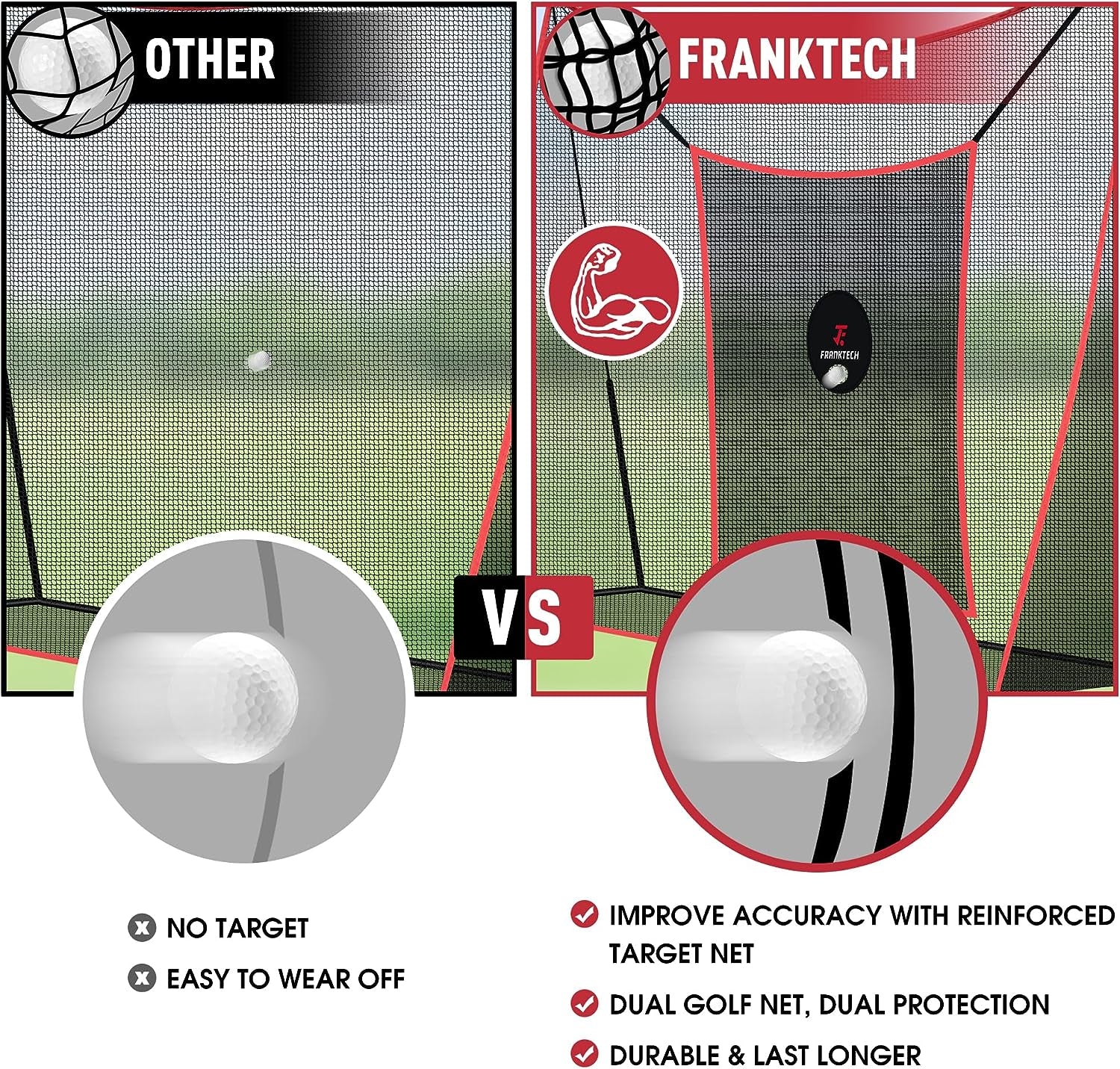 Professional title: "Heavy Duty Golf Practice Net with Chipping Target and Carry Bag - Ideal for Indoor and Outdoor Use"