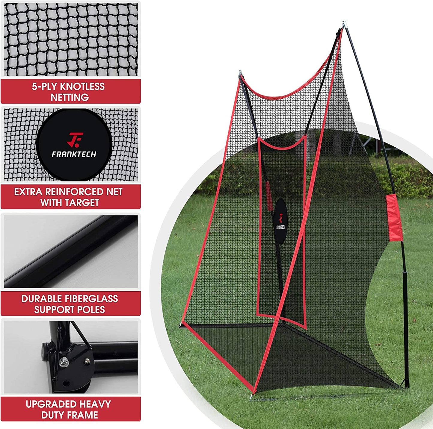 Professional title: "Heavy Duty Golf Practice Net with Chipping Target and Carry Bag - Ideal for Indoor and Outdoor Use"