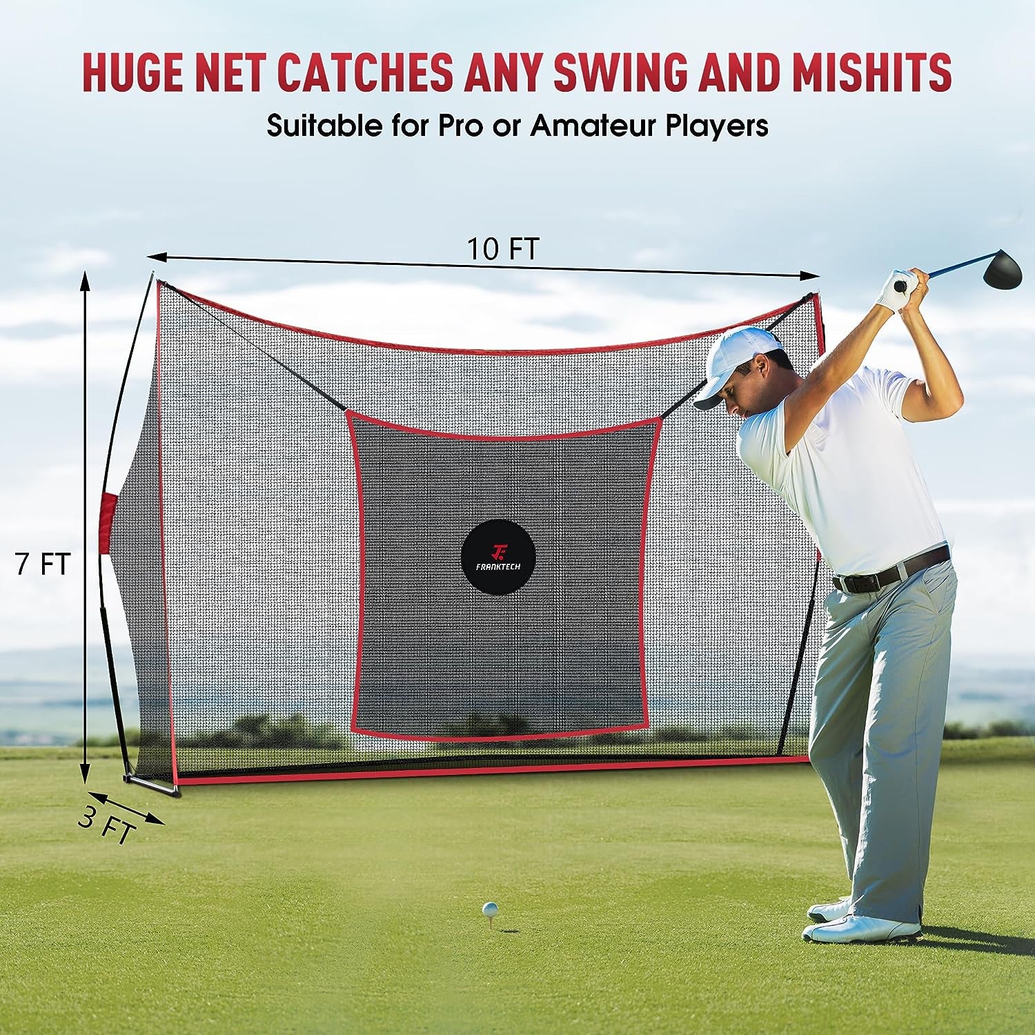 Professional title: "Heavy Duty Golf Practice Net with Chipping Target and Carry Bag - Ideal for Indoor and Outdoor Use"