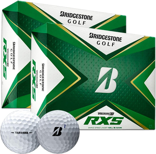 Bridgestone Tour B RXS (Two Dozen) Golf Balls | Multi-Packs | REACTIV Cover Technology | Softer Feel & Maximum Greenside Spin